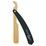 Turkish Razor | Matte Black Handle | Gold Blade Holder