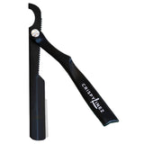 Exposed Blade Turkish Razor | Black Handle | Black Blade Holder